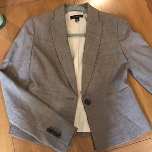 Ann Taylor gray tweed jacket